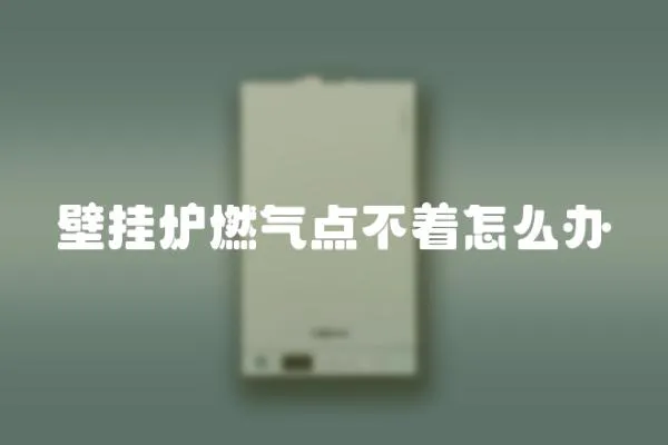 壁掛爐燃?xì)恻c(diǎn)不著怎么辦