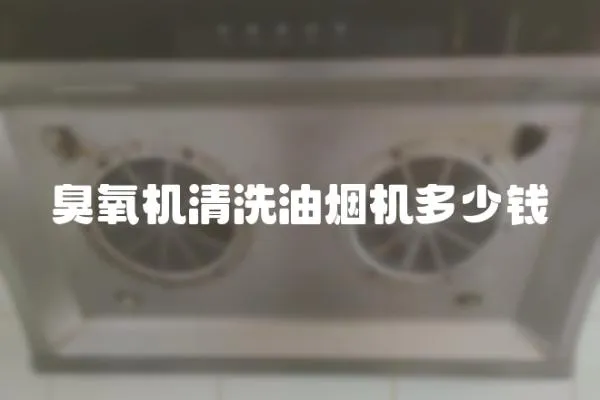 臭氧機清洗油煙機多少錢