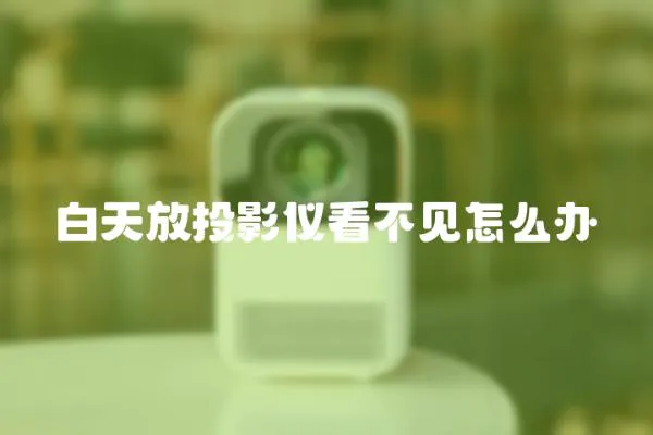 白天放投影儀看不見怎么辦