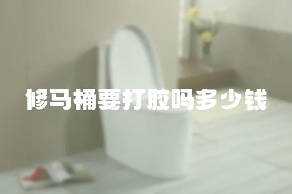 修馬桶要打膠嗎多少錢