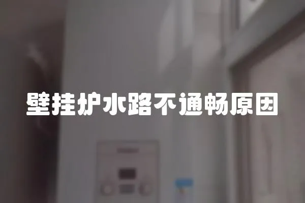 壁掛爐水路不通暢原因