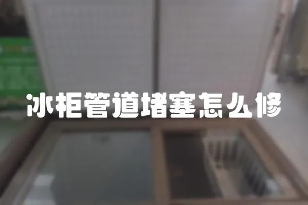 冰柜管道堵塞怎么修