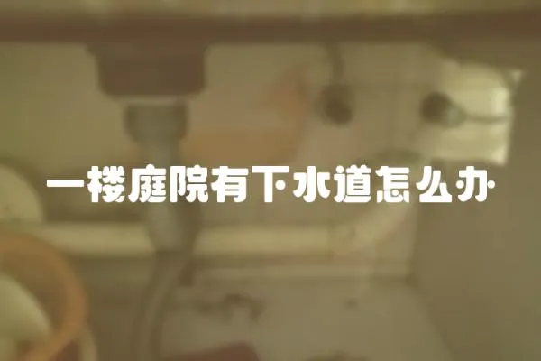 一樓庭院有下水道怎么辦