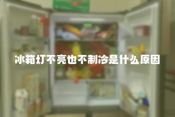 冰箱燈不亮也不制冷是什么原因