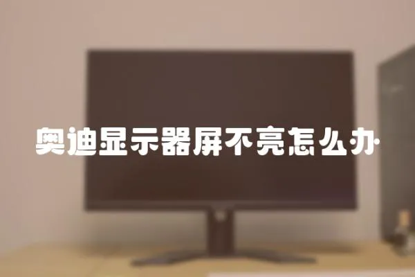 奧迪顯示器屏不亮怎么辦