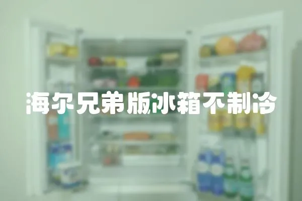 海爾兄弟版冰箱不制冷