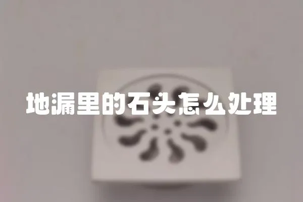 地漏里的石头怎么处理