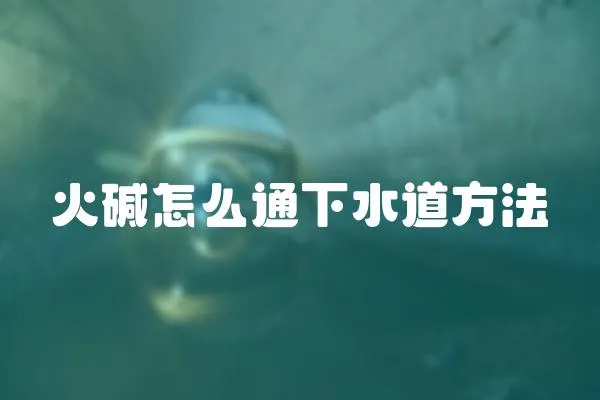 火堿怎么通下水道方法