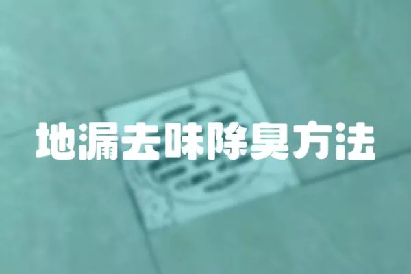 地漏去味除臭方法