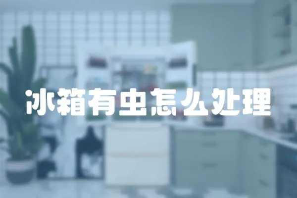 冰箱有蟲怎么處理