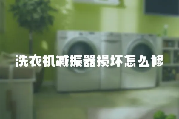 洗衣機減振器損壞怎么修