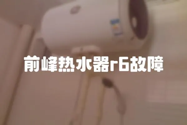 前峰熱水器r6故障