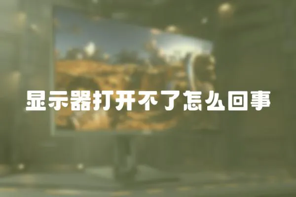 顯示器打開不了怎么回事