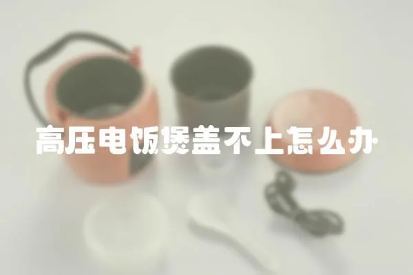 高壓電飯煲蓋不上怎么辦