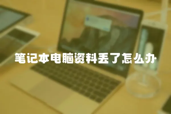 筆記本電腦資料丟了怎么辦