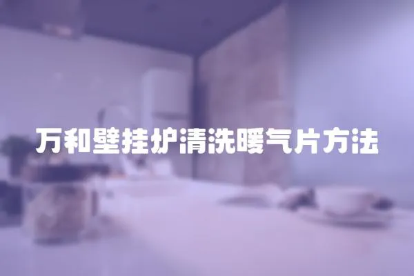 萬和壁掛爐清洗暖氣片方法