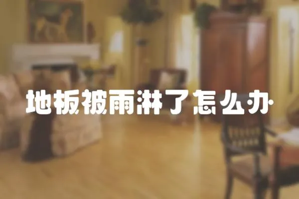 地板被雨淋了怎么辦