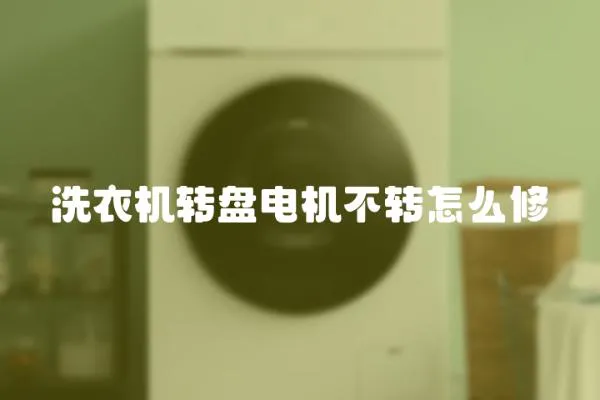 洗衣機轉盤電機不轉怎么修