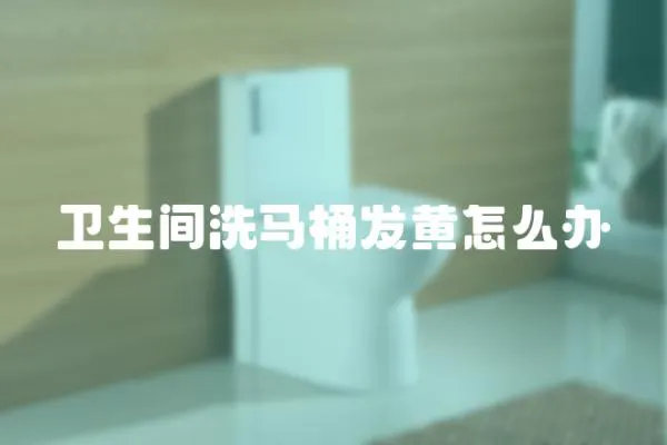 衛生間洗馬桶發黃怎么辦