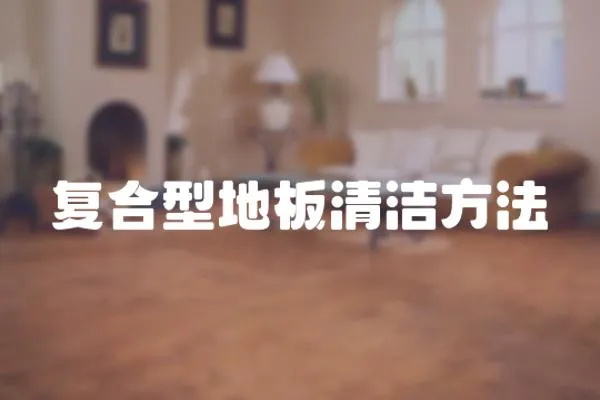復合型地板清潔方法