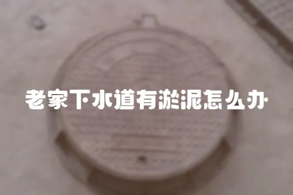 老家下水道有淤泥怎么辦