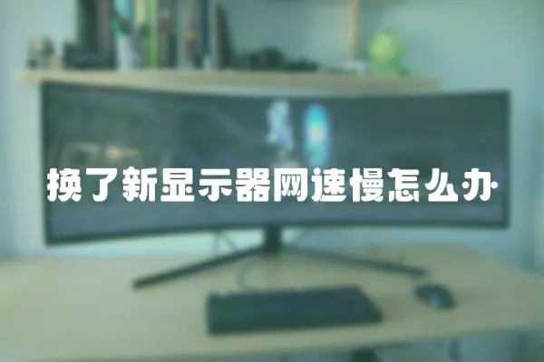 換了新顯示器網(wǎng)速慢怎么辦