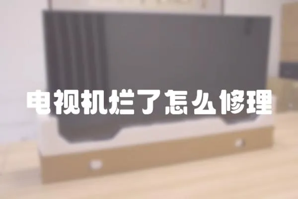電視機爛了怎么修理