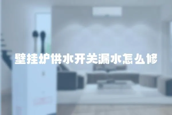 壁掛爐供水開關漏水怎么修