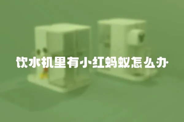 飲水機里有小紅螞蟻怎么辦