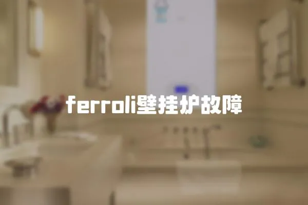 ferroli壁掛爐故障