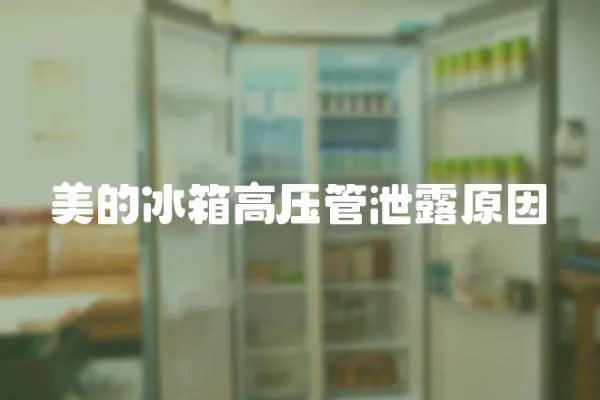 美的冰箱高壓管泄露原因