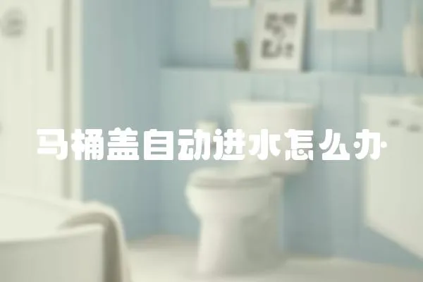 馬桶蓋自動進水怎么辦