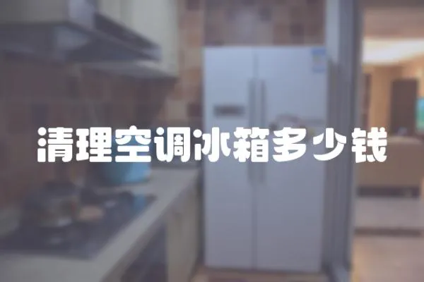 清理空調(diào)冰箱多少錢