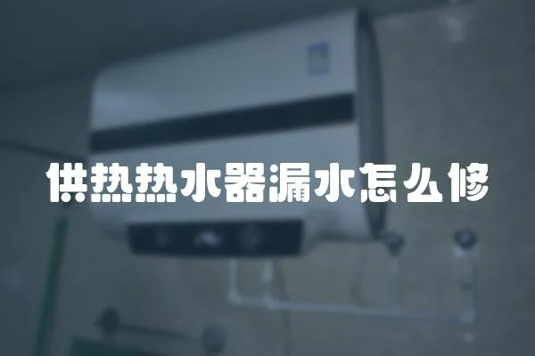 供熱熱水器漏水怎么修