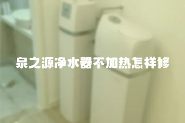 泉之源凈水器不加熱怎樣修