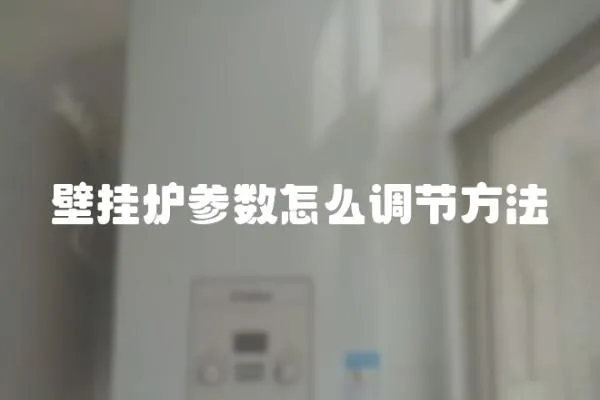 壁掛爐參數(shù)怎么調(diào)節(jié)方法