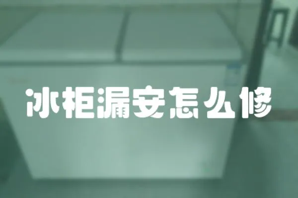冰柜漏安怎么修