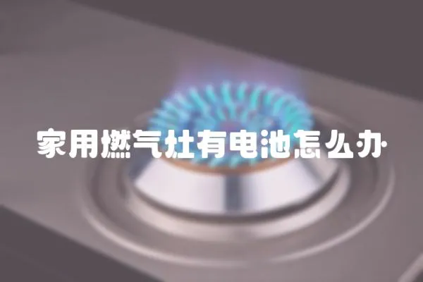 家用燃氣灶有電池怎么辦