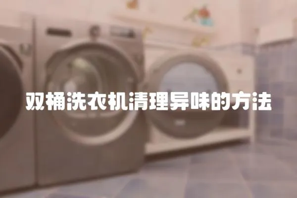 雙桶洗衣機清理異味的方法