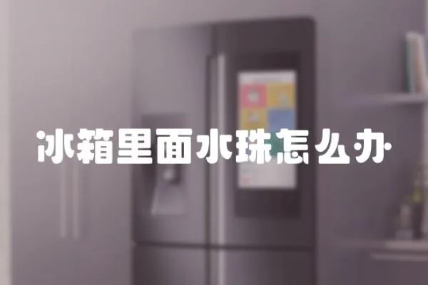 冰箱里面水珠怎么辦
