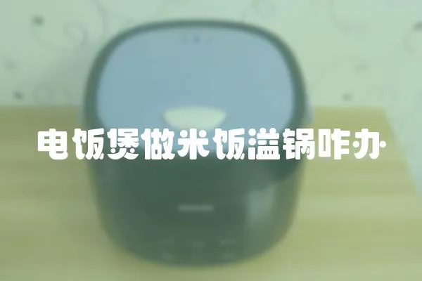 電飯煲做米飯溢鍋咋辦