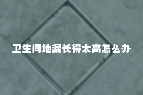 衛(wèi)生間地漏長得太高怎么辦
