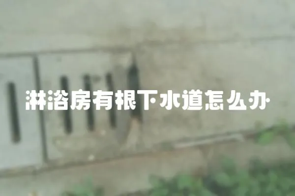 淋浴房有根下水道怎么辦