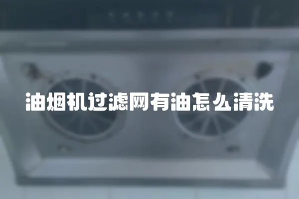 油煙機過濾網有油怎么清洗