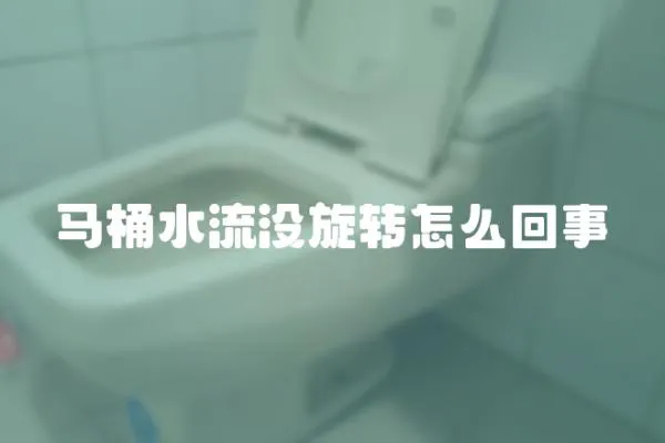 馬桶水流沒旋轉怎么回事