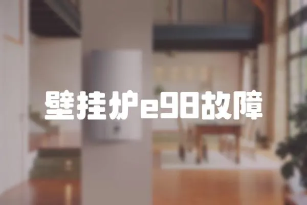 壁掛爐e98故障