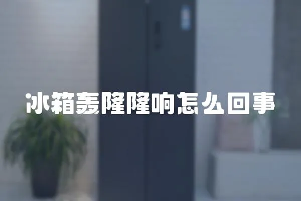 冰箱轟隆隆響怎么回事
