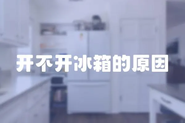 開不開冰箱的原因