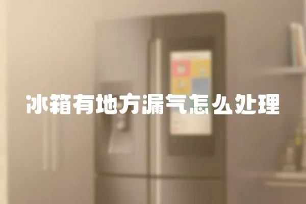 冰箱有地方漏氣怎么處理