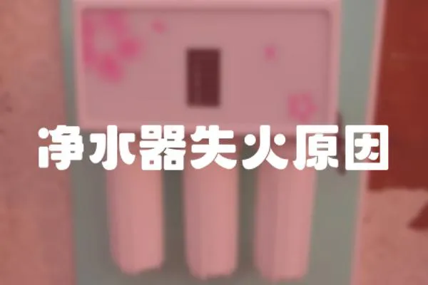 凈水器失火原因